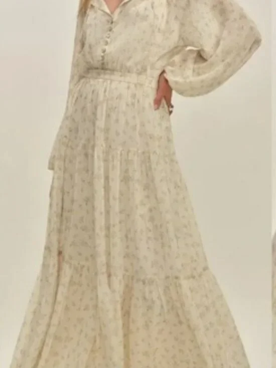 NWT Reformation Becca Dress Ditsy | Tiered Maxi Boho Floral XS - Picture 1 of 13